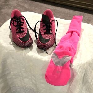 NIKE shoes with Soccer bundle Size. 4-6
